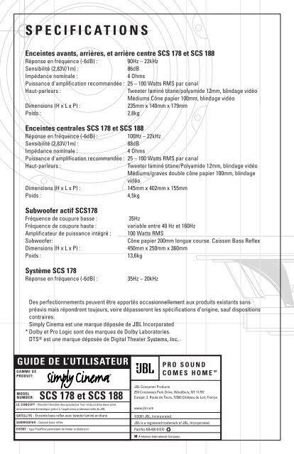 GUIDE DE L'UTILISATEUR - Hci-services.com