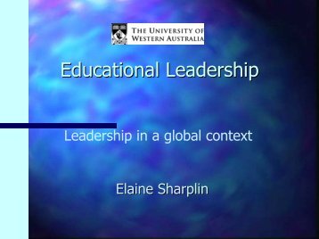 Leadership in a global context