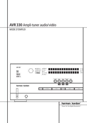 AVR 330 Ampli-tuner audio/vidéo - Hci-services.com