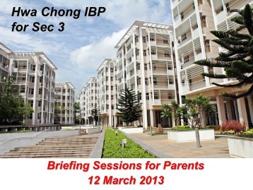 Hwa Chong IBP for Sec 3
