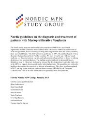 Nordic MPN Guidelines