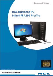 Infiniti M A390 Pro_Tru_Tender - HCL Infosystems