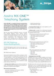 Aastra MX?ONE Telephony System - HCL Infosystems