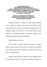 judicial officers of chennai city - Madras High Court
