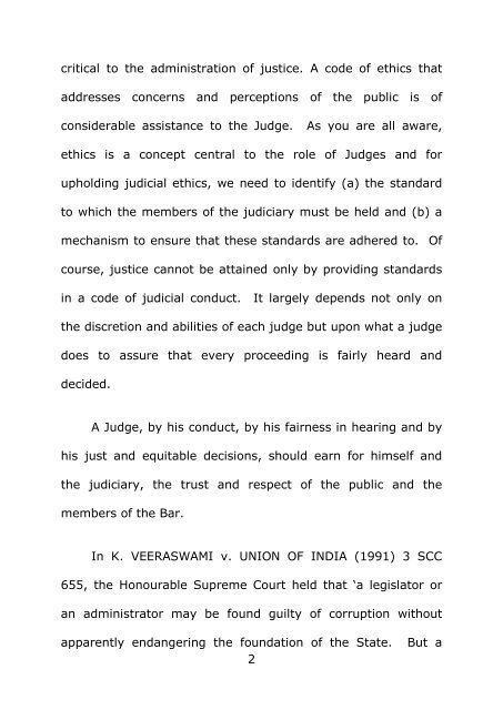 judicial officers of chennai city - Madras High Court