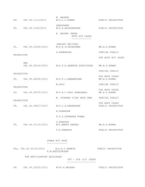 COURT NO. 1 HON'BLE THE ACTING CHIEF JUSTICE TO BE ...