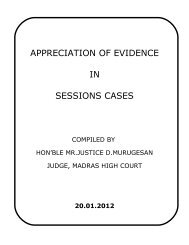 Appreciation of Evidence in Sessions Cases - Justice D.Murugesan