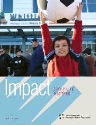 2010 Impact Winter Newsletter - Hennepin County Medical Center
