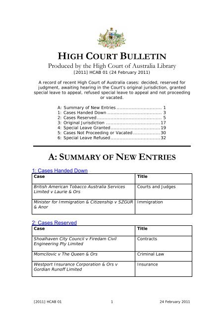 PDF 203k - High Court of Australia