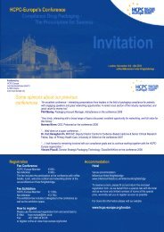 Download invitation - HCPC-Europe