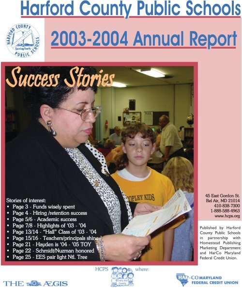 2003-04 Annual Report - Harford County Public Schools