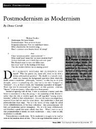 Postmodernism as Modernism - Harvard Review of Philosophy