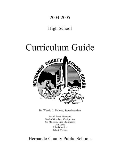 Curriculum Guide