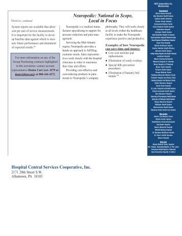 Neuropedic - Hospital Central Services, Inc. & Affiliates (HCSC)
