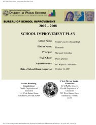 2007-2008 Florida School Improvement Plan (Print-View)