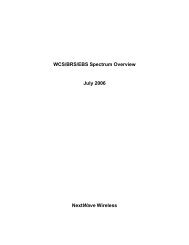 WCS/BRS/EBS Spectrum Overview July 2006 NextWave Wireless