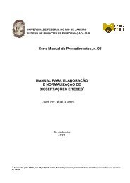 Manual de Teses SIBI - HCTE - UFRJ