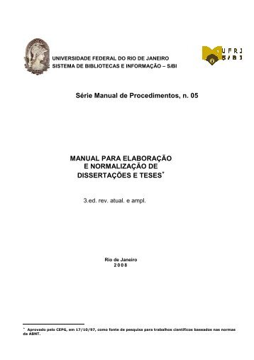 Manual de Teses SIBI - HCTE - UFRJ