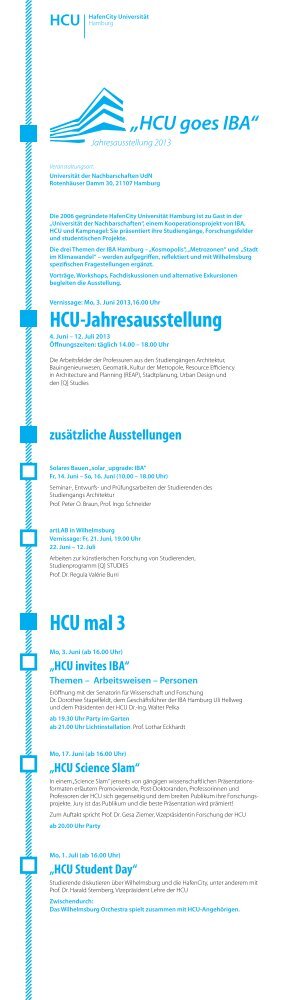 Download Flyer - HafenCity Universität Hamburg