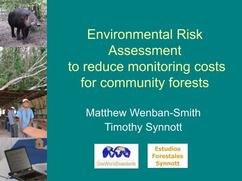Environmental Risk Assessment to reduce monitoring costs for ...