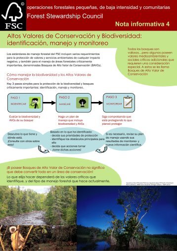 identificación, manejo y monitoreo (pdf) - Forest Stewardship Council