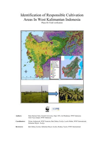 Identification of Responsible Cultivation Areas In West Kalimantan ...