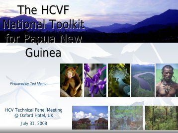The HCVF National Toolkit for Papua New Guinea - HCV Resource ...