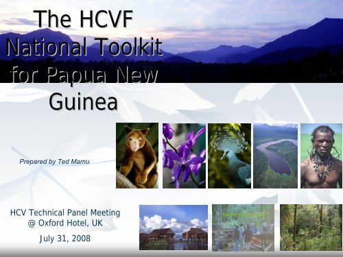 The HCVF National Toolkit for Papua New Guinea - HCV Resource ...