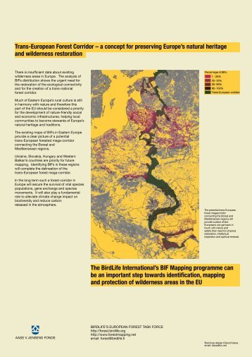 Trans-European Forest Corridor - HCV Resource Network