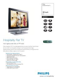 20HF5474/10 Philips Professional Flat TV - Hardware