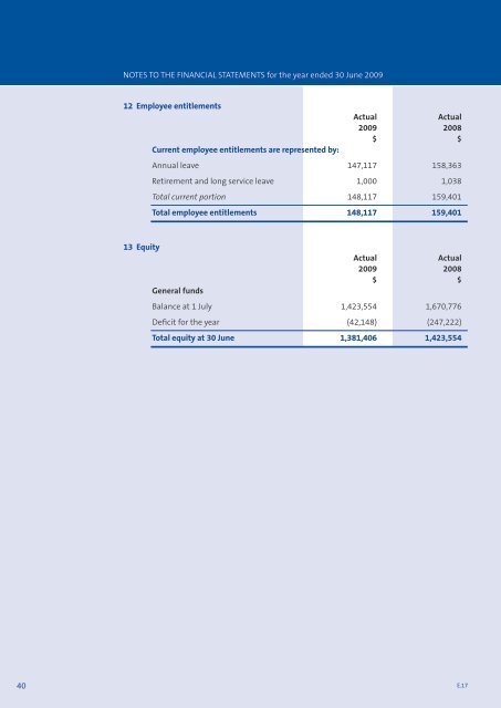 Annual Report for the year ended 30 June 2009 - Health and ...