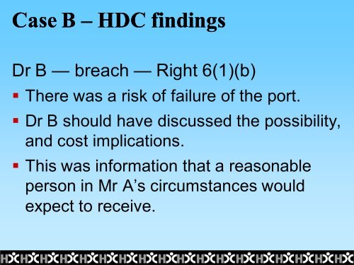 The inner workings of HDC - legal & evidential issues - Health and ...