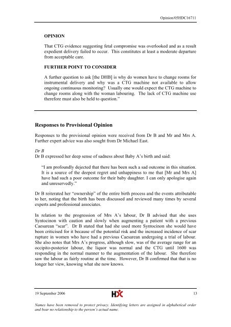 Download the pdf version of this decision. - Health and Disability ...