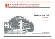 Recycling von PUR Recycling von PUR
