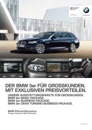 BMW 5er LIMOUSINE UND BMW 5er TOURING. BASIC PACKAGE.