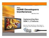 Implementing New HDMI 1.3 Features