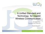 A Unified Standard and Technology for Gigabit Wireless ... - HDMI
