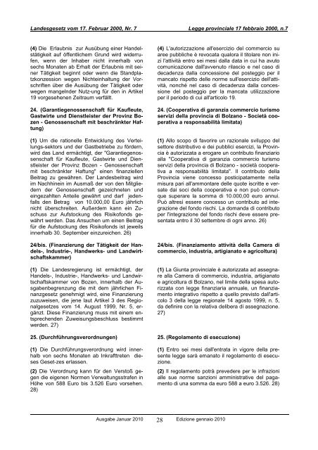 Landesgesetz vom 17. Februar 2000, Nr. 7 - Rete Civica dell'Alto ...