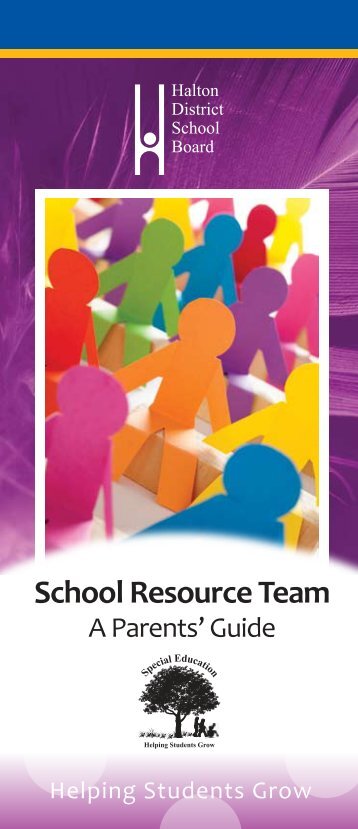 SRT Pamphlet - Halton District School Board