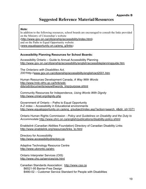 2006-2007 Accessibility Plan - Halton District School Board