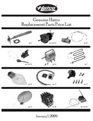 2009 Part Prices - HD Sheldon and Co.