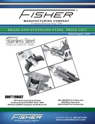 Brass & Stainless Steel Price List – BY MODEL NUMBER