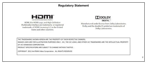 User Manual - JVC