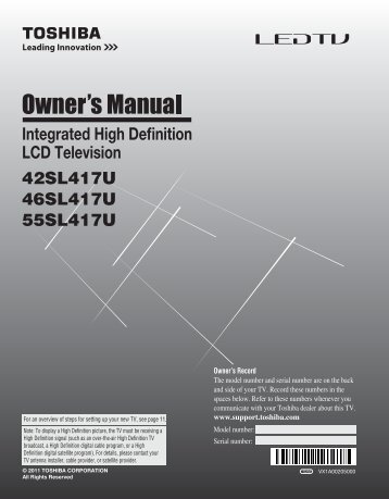 User's Manual - Home Theater HDTV