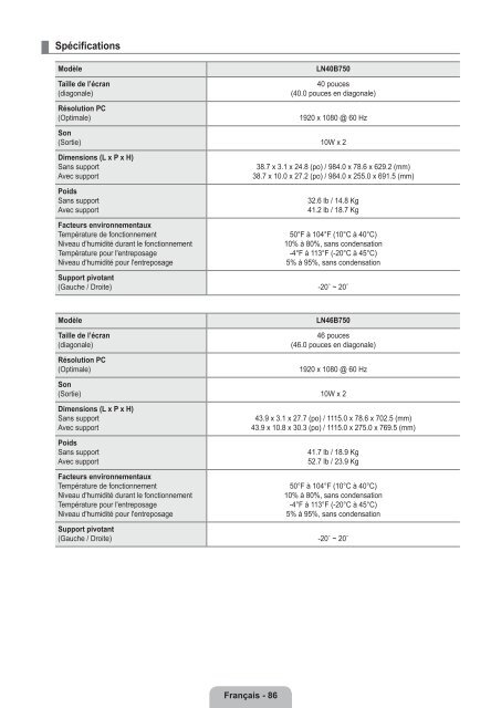 LCD TV - Specs and reviews at HDTV Review