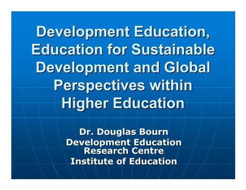 Development Education - Higher Education Academy