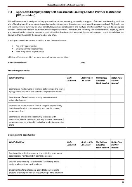 Student Employability: A Network Imperative - Birkbeck, University of ...