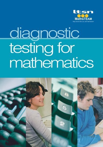Diagnostic testing in mathematics - Maths, Stats & OR Network