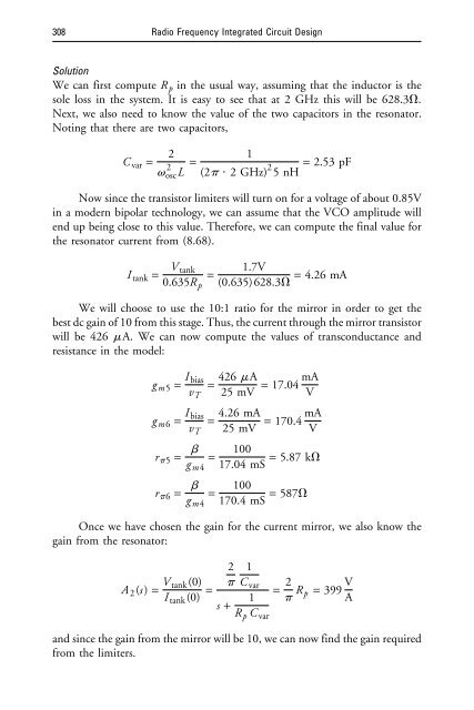 Radio Frequency Integrated Circuit Design - Webs