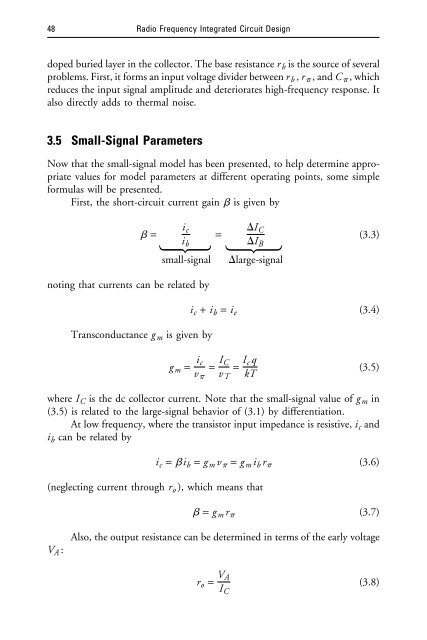 Radio Frequency Integrated Circuit Design - Webs